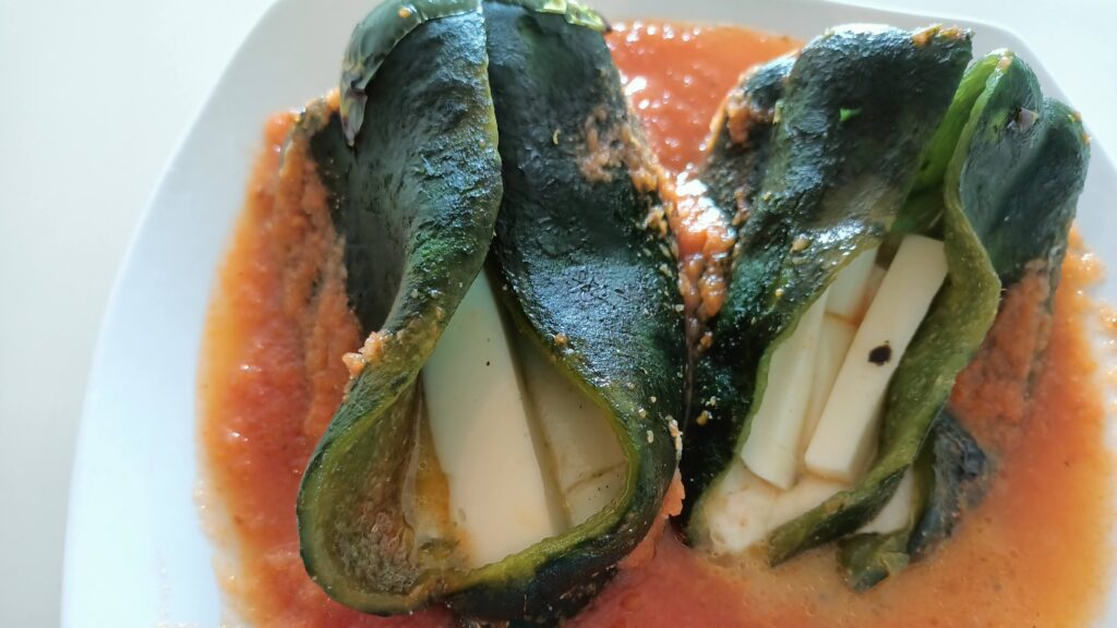 Chiles rellenos sin capear