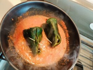 Como cocinar chiles rellenos