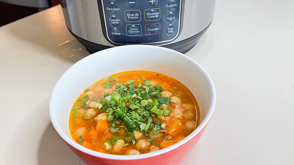 Garbanzos en la instant pot