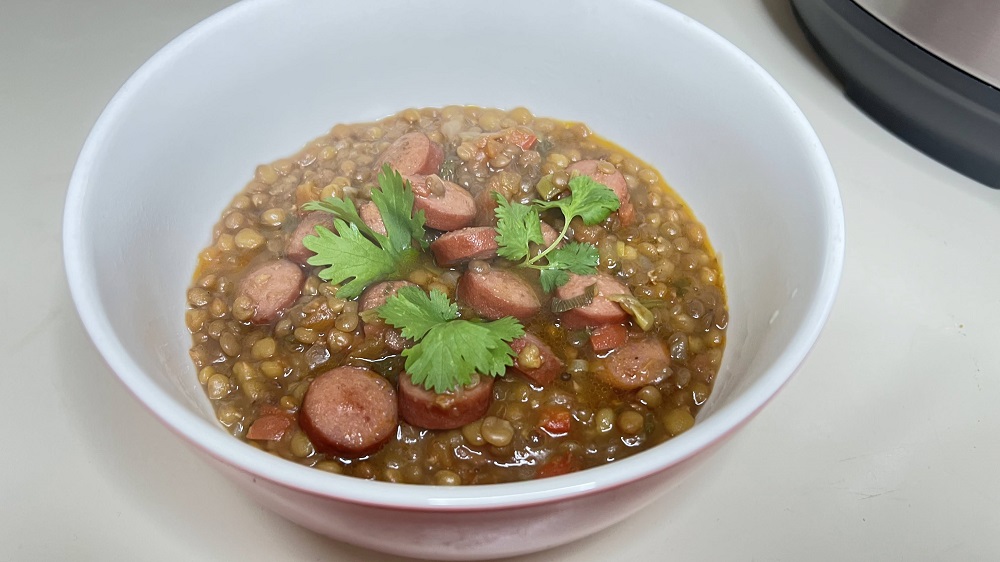 Como hacer lentejas en olla eléctrica Instant Pot en 15 minutos 2 lentejas en olla eléctrica Instant Pot